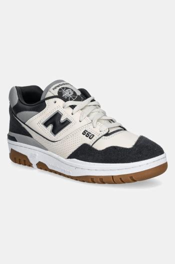 Kožené sneakers boty New Balance 550 šedá barva, BBW550HJ