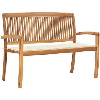 SHUMEE Stohovatelná lavice s poduškou 128,5 cm teak 3063281 (3063281)