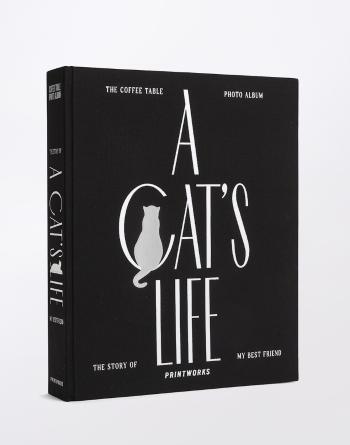 PrintWorks Photo Album - A Cat's Life Black