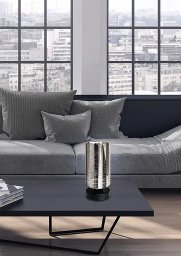 Stolní lampa chromované sklo zrcadlo Cox