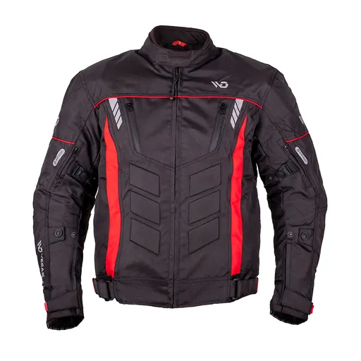 Pánská moto bunda BOS / WD Motorsports Vegas 2.0 Black-Red 5XL