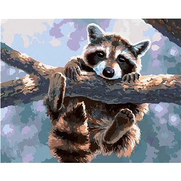 Zuty - Malování podle čísel - MÝVAL VISÍCÍ NA VĚTVI (ABRAHAM HUNTER), 80x100 cm, vypnuté plátno na r (HRAmmb06327nad)