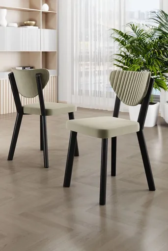 Sada židlí (6 kusů) Arfe - Cream, Black