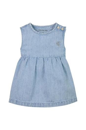 Šaty Calvin Klein Jeans mini, áčkový strih, IN0IN00298