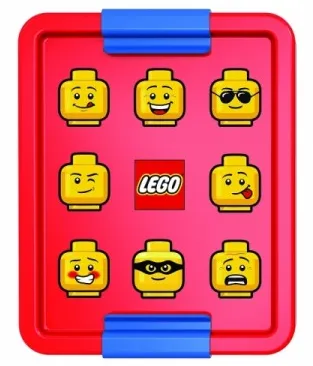 LEGO ICONIC Classic box na svačinu - červená/modrá