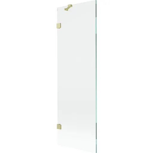 MEXEN/S Lunar vanová zástěna FIX 60 x 150, transparent, zlatá kartáčovaná 897-060-000-55-00