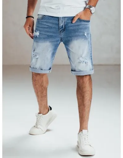 Pánské džínové kraťasy modré