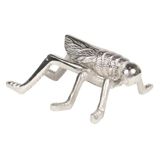 Stříbrná dekorativní soška kobylky - 17*12*6 cm 6AL0020