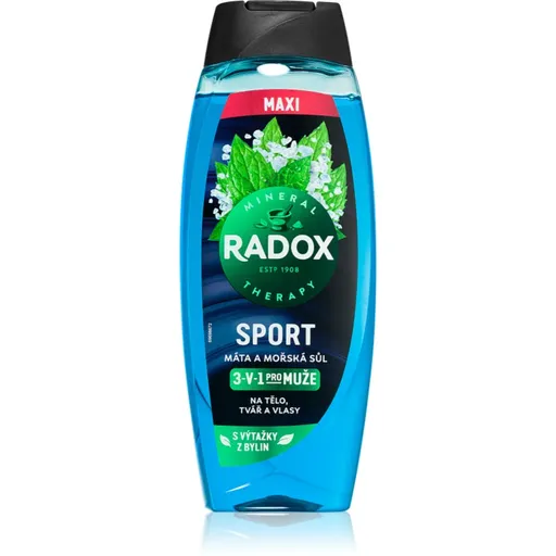 Radox Harmonie sprchový gel pro muže maxi Mint & Sea Salt 450 ml