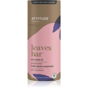 Attitude Leaves Bar Dry Body Oil tuhý tělový olej Sandalwood 85 g