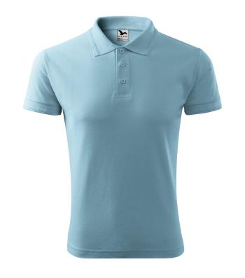 MALFINI Pánská polokošile Pique Polo - Nebesky modrá | 3XL