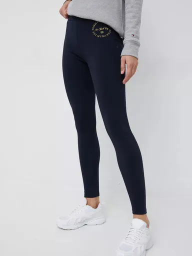Tommy Hilfiger dámské tmavě modré legíny WW0WW37418 XS