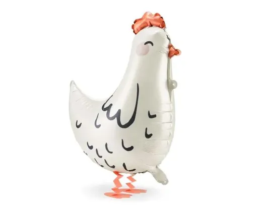 Balón foliový chodící Slepice - Slepička - Velikonoce - 60 cm - PartyDeco