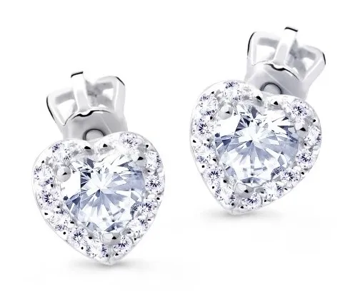 Cutie Jewellery Něžné náušnice s třpytivými zirkony Z8015-30-X-2 čirá