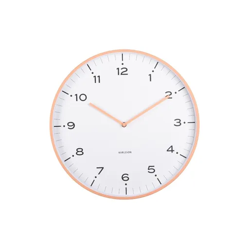 Karlsson 6011OR designové nástěnné hodiny oranžová, pr. 40 cm