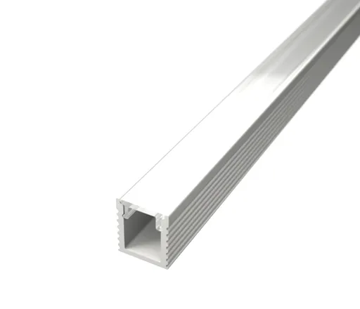 LED Solution Nástěnný profil pro LED pásky SLIM N11 bílý Vyberte variantu a délku: Profil + Nacvakávací černý difuzor 2m LP601W_LP601/LP602-BLACKC