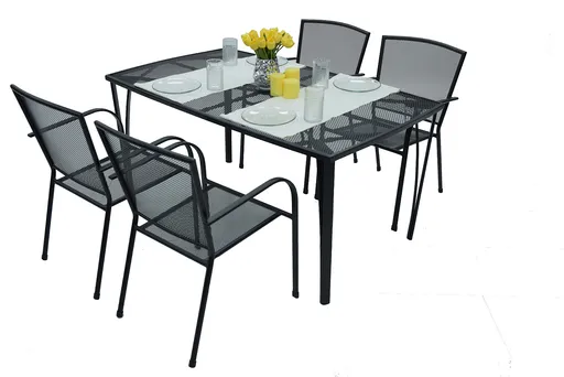 DEOKORK Zahradní kovová sestava ASTOR 1+4