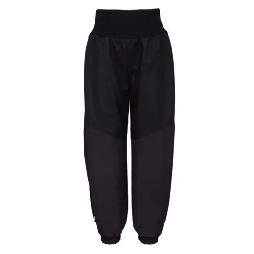 UNUO PLUS Dětské oteplovačky, černá, velikost 122-128