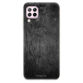 Odolné silikonové pouzdro iSaprio - Black Wood 13 - Huawei P40 Lite