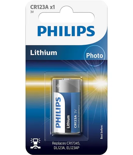 Philips Baterie CR123A 1ks,Philips Baterie CR123A 1ks
