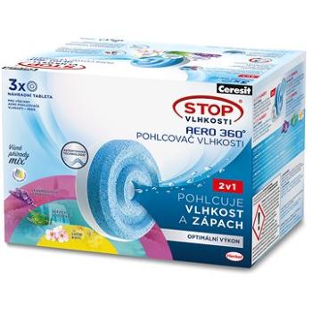 CERESIT Stop Vlhkosti Aero 360° náhradní tablety Triopack AROMA 3 x 450 g (9000101124361)