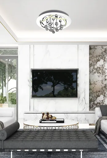 Stropní lampa Apeti Korfu LED chrom 4000K