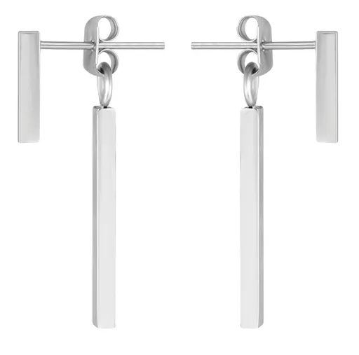 Troli Moderní ocelové náušnice Hranolky