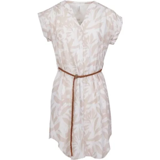 FUNDANGO MONA Dámské šaty, béžová, velikost