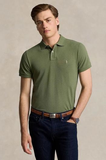 Bavlněné polo tričko Polo Ralph Lauren modrá barva, 710536856