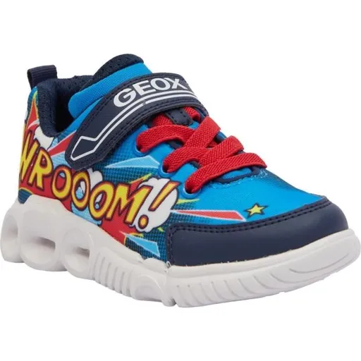 Geox J WROOM B. D Dětská vycházková obuv, modrá, velikost