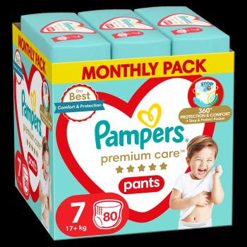 PAMPERS Plienkové Nohavičky Premium Care pants veľ. 7, 80 ks