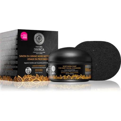 Natura Siberica Wild Herbs and Flowers detoxikační pleťové mýdlo pro hloubkové čištění 120 ml
