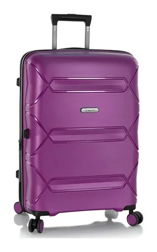 Střední skořepinový kufr Heys Milos M Plum