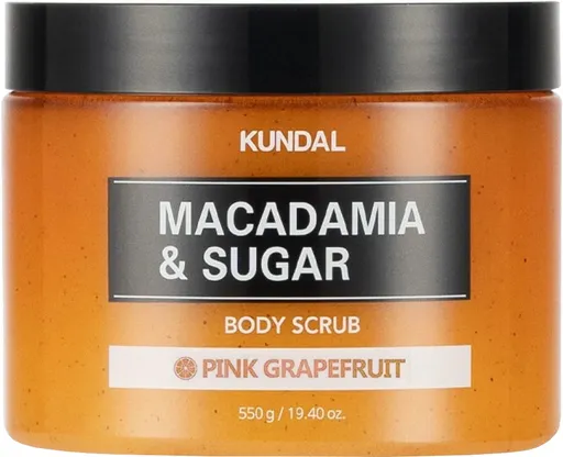 KUNDAL Tělový peeling Macadamia & Sugar Pink Grapefruit (Body Scrub) 550 g