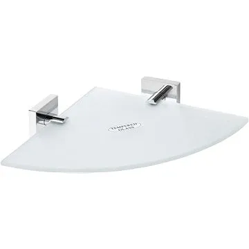 SAPHO X-SQUARE polička skleněná rohová 250x55x250mm, chrom                                           (XQ604)