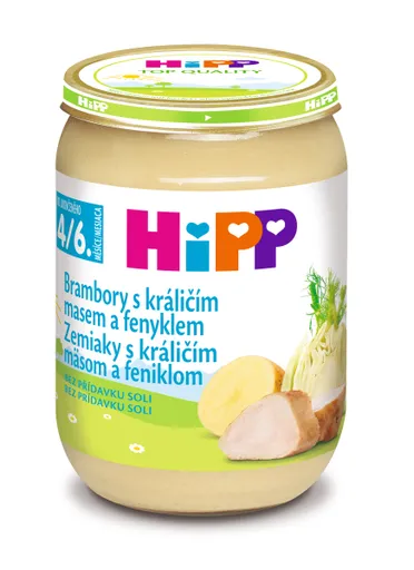 Hipp BABY MENU Brambory s králičím masem a fenyklem 190 g