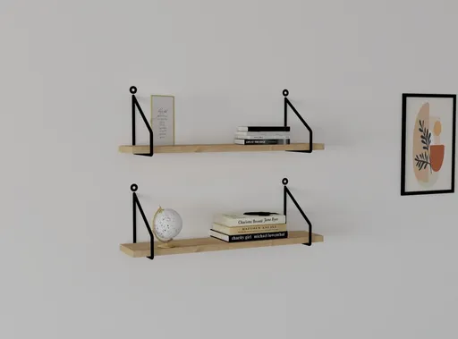 Nástěnná police Reco - Sapphire Oak