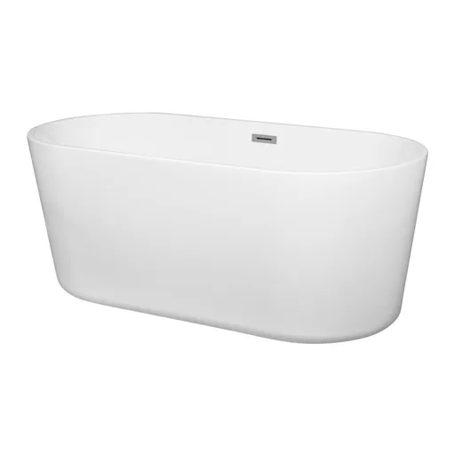 KERRA Volně stojící vana Nora 157 cm + zátka + sifon 5907548109859