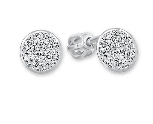 Soliter Třpytivé náušnice pecky z bílého zlata 745 239 001 00622 0700000