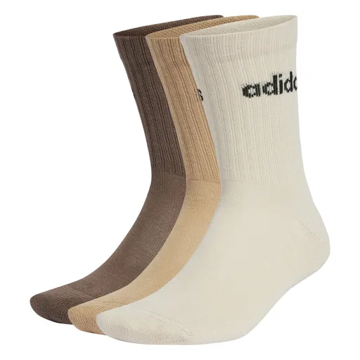 adidas Linear Crew Cushioned Socks 3 Pairs M