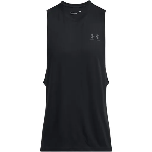 Under Armour LEFT CHEST CUT OFF Pánské tílko, černá, velikost