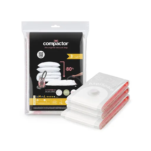 Compactor Bag Aspispace 70 a 120 l vakuové pytle 3 ks