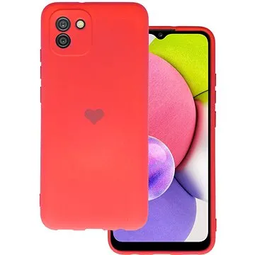 Vennus Valentýnské pouzdro Heart pro Samsung Galaxy A03 - červené (TT4344)