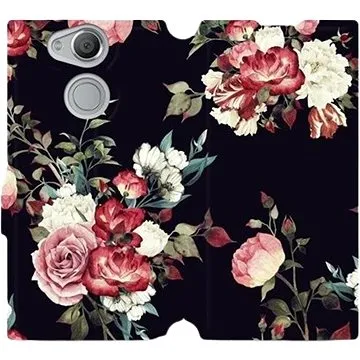 Flipové pouzdro na mobil Sony Xperia XA2 - VD11P Růže na černé (5903226196043)
