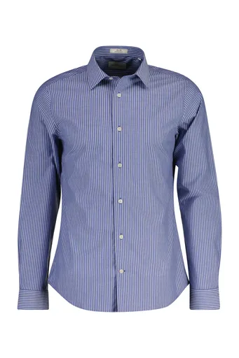KOŠILE GANT SLIM POPLIN STRETCH STRIPE SHIRT COLLEGE BLUE