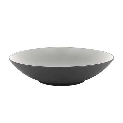 Talíř hluboký/mísa O 24 cm pepřová bílá Equinoxe REVOL