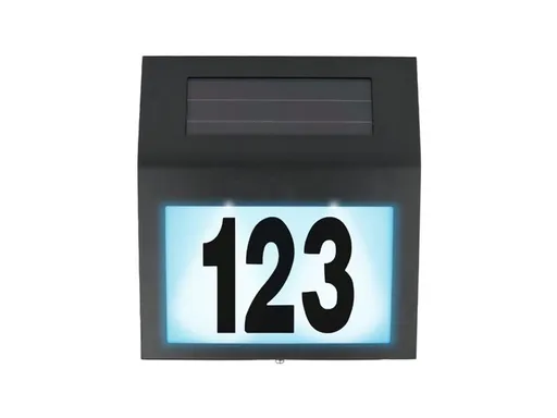 Svítidlo solární DPM SBT01B s číslem domu