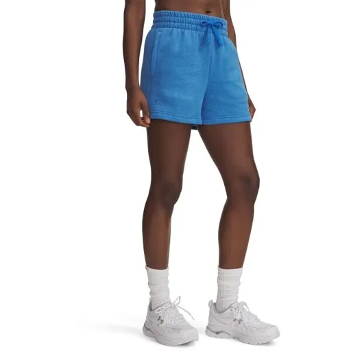 Under Armour RIVAL FLEECE Dámské kraťasy, světle modrá, velikost L