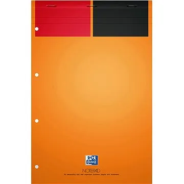 OXFORD International Notepad - blok A4+, 80 listů, linkovaný, bílý papír (100102359)