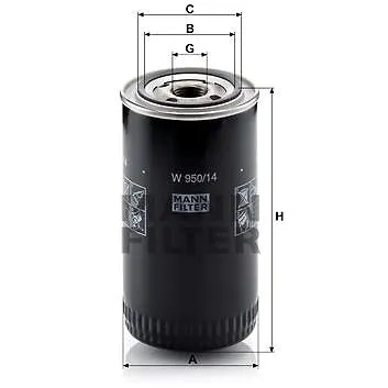 MANN-FILTER W950/14 (W950/14)
